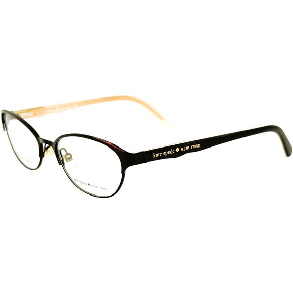 Kate Spade Caris Womens Metal Eyeglass Frame 0003 Black Pink 50-16 With Case main image 4